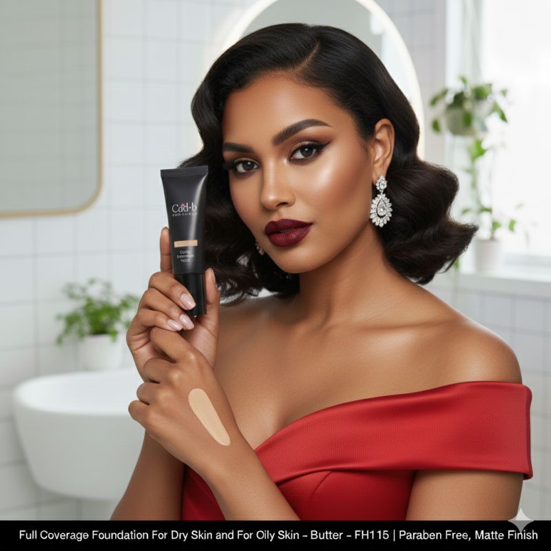 Full Coverage Foundation For Dry Skin and For Oily Skin - Butter - FH1 ...